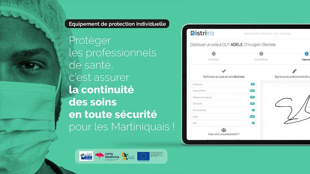Distri972, l'application qui protège les professionnels de santé en Martinique