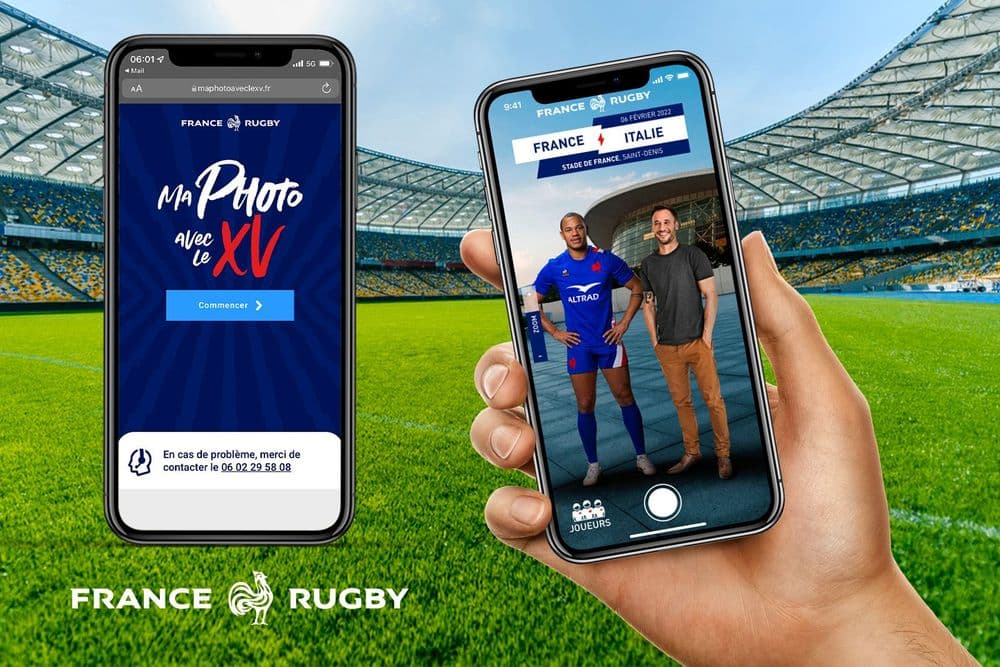 Ma photo avec le XV, application en réalité augmentée du XV de France