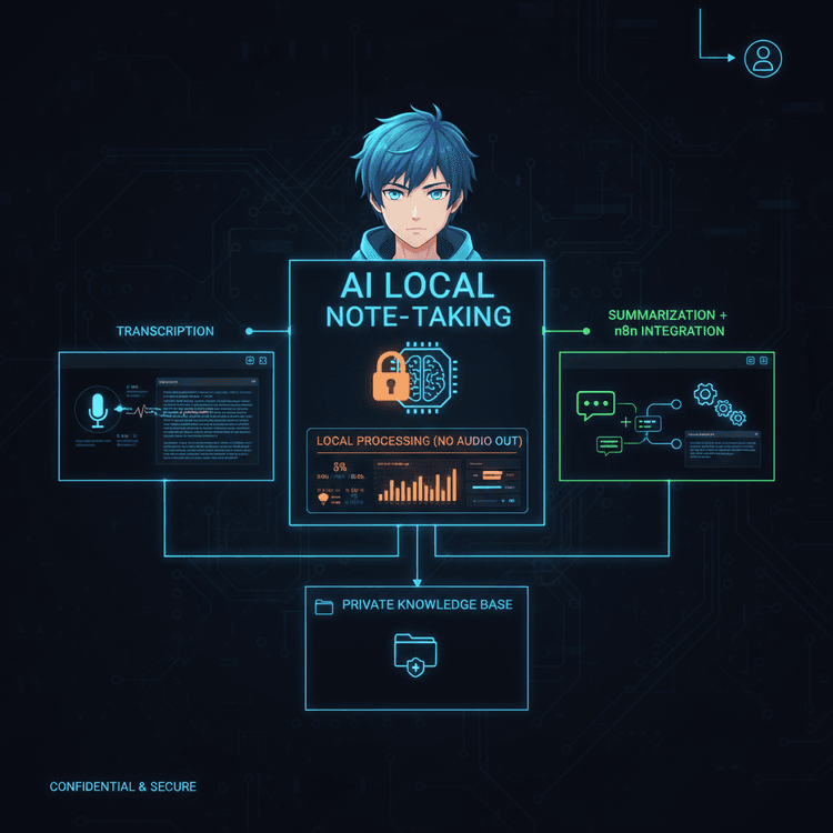 IA Souveraine : prise de notes IA locale avec n8n