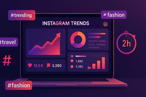 Un outil d'analyse de tendances Instagram développé en 2h !