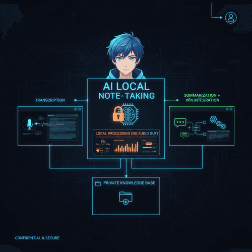 IA Souveraine : prise de notes IA locale avec n8n