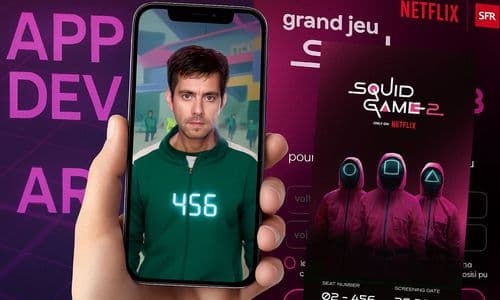 Ma photo Squid Game, application en réalité augmentée Netflix x SFR