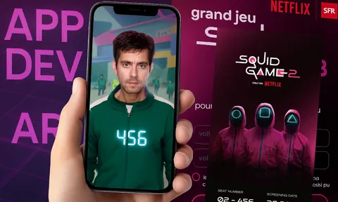 Ma photo Squid Game, application en réalité augmentée Netflix x SFR