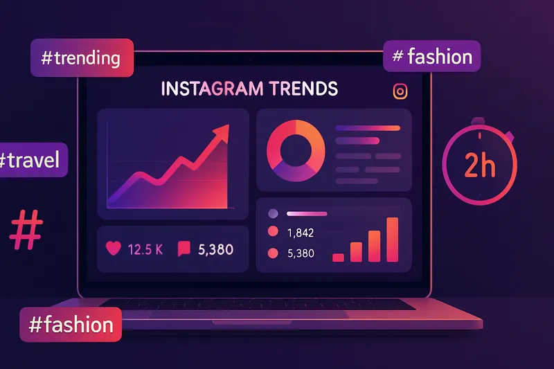 Un outil d'analyse de tendances Instagram développé en 2h !